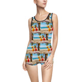 Summer Design 09 on Bohemian Floral Women's Vintage Swimsuit - Retro Style Swimwear for Summer