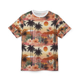 Summer Design 04 on Floral Unisex Cut & Sew Tee - Vibrant Nature Inspired Design for All Occasions