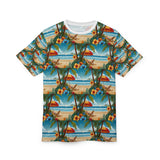 Summer Design 11 on Floral Unisex Cut & Sew Tee - Vibrant Nature Inspired Design for All Occasions