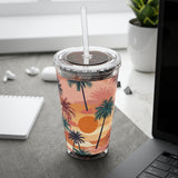 Summer Design 05 on Sunsplash Tumbler with Straw, 16oz
