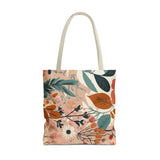 Summer Design 01 on Floral Tote Bag - Stylish Eco-Friendly Shopping Bag for Everyday Use