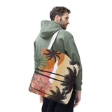 Summer Design 04 on Floral Tote Bag - Stylish Eco-Friendly Shopping Bag for Everyday Use