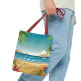 Summer Design 10 on Floral Tote Bag - Stylish Eco-Friendly Shopping Bag for Everyday Use