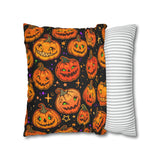 Beautiful Halloween Spun Polyester Square Pillow Case 3