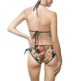 Summer Design 03 on Floral Triangle Bikini Swimsuit - Women's Beachwear for Summer Fun