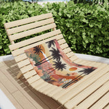 Summer Design 04 on Tropical Sunset Beach Towel - Perfect for Summer Vibes, Pool Parties & Beach Getaways