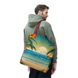 Summer Design 12 on Floral Tote Bag - Stylish Eco-Friendly Shopping Bag for Everyday Use
