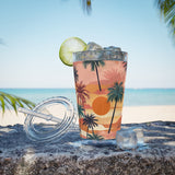 Summer Design 05 on Sunsplash Tumbler with Straw, 16oz