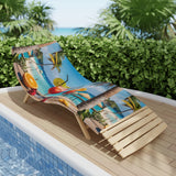 Summer Design 08 on Tropical Sunset Beach Towel - Perfect for Summer Vibes, Pool Parties & Beach Getaways