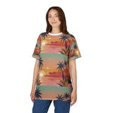 Summer Design 06 on Floral Unisex Cut & Sew Tee - Vibrant Nature Inspired Design for All Occasions