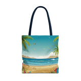 Summer Design 10 on Floral Tote Bag - Stylish Eco-Friendly Shopping Bag for Everyday Use