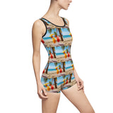 Summer Design 09 on Bohemian Floral Women's Vintage Swimsuit - Retro Style Swimwear for Summer
