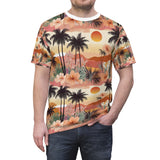 Summer Design 04 on Floral Unisex Cut & Sew Tee - Vibrant Nature Inspired Design for All Occasions