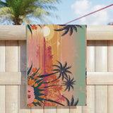 Summer Design 06 on Tropical Sunset Beach Towel - Perfect for Summer Vibes, Pool Parties & Beach Getaways