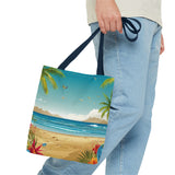 Summer Design 10 on Floral Tote Bag - Stylish Eco-Friendly Shopping Bag for Everyday Use