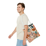 Summer Design 01 on Floral Tote Bag - Stylish Eco-Friendly Shopping Bag for Everyday Use