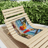 Summer Design 07 on Tropical Sunset Beach Towel - Perfect for Summer Vibes, Pool Parties & Beach Getaways