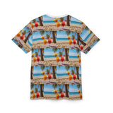 Summer Design 09 on Floral Unisex Cut & Sew Tee - Vibrant Garden Design for Everyday Wear