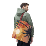 Summer Design 06 on Floral Tote Bag - Stylish Eco-Friendly Shopping Bag for Everyday Use