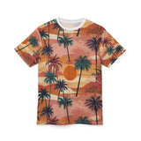 Summer Design 05 on Floral Unisex Cut & Sew Tee - Vibrant Garden Design for Everyday Wear