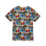 Summer Design 07 on Floral Unisex Cut & Sew Tee - Vibrant Garden Design for Everyday Wear