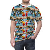 Summer Design 08 on Floral Unisex Cut & Sew Tee - Vibrant Nature Inspired Design for All Occasions