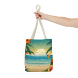 Summer Design 12 on Floral Tote Bag - Stylish Eco-Friendly Shopping Bag for Everyday Use