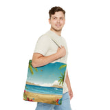 Summer Design 10 on Floral Tote Bag - Stylish Eco-Friendly Shopping Bag for Everyday Use