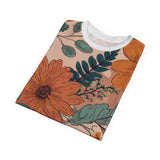 Summer Design 02 on Floral Unisex Cut & Sew Tee - Vibrant Nature Inspired Design for All Occasions