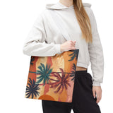 Summer Design 05 on Floral Tote Bag - Stylish Eco-Friendly Shopping Bag for Everyday Use