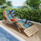Summer Design 07 on Tropical Sunset Beach Towel - Perfect for Summer Vibes, Pool Parties & Beach Getaways