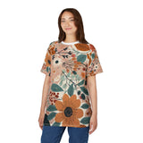 Summer Design 01 on Floral Unisex Cut & Sew Tee - Vibrant Nature Inspired Design for All Occasions