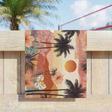 Summer Design 04 on Tropical Sunset Beach Towel - Perfect for Summer Vibes, Pool Parties & Beach Getaways