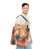 Summer Design 05 on Floral Tote Bag - Stylish Eco-Friendly Shopping Bag for Everyday Use