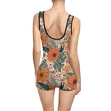 Summer Design 02 on Bohemian Floral Women's Vintage Swimsuit - Retro Style Swimwear for Summer