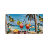 Summer Design 08 on Tropical Sunset Beach Towel - Perfect for Summer Vibes, Pool Parties & Beach Getaways