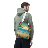Summer Design 12 on Floral Tote Bag - Stylish Eco-Friendly Shopping Bag for Everyday Use