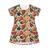 Summer Design 03 on Floral T-Shirt Dress – Boho Chic Style for Everyday Comfort