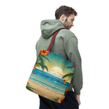 Summer Design 12 on Floral Tote Bag - Stylish Eco-Friendly Shopping Bag for Everyday Use