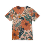 Summer Design 02 on Floral Unisex Cut & Sew Tee - Vibrant Nature Inspired Design for All Occasions