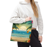 Summer Design 12 on Floral Tote Bag - Stylish Eco-Friendly Shopping Bag for Everyday Use