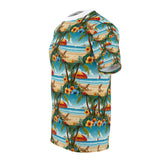 Summer Design 11 on Floral Unisex Cut & Sew Tee - Vibrant Nature Inspired Design for All Occasions
