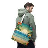 Summer Design 12 on Floral Tote Bag - Stylish Eco-Friendly Shopping Bag for Everyday Use