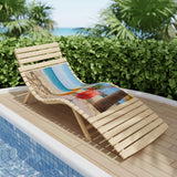 Summer Design 09 on Tropical Sunset Beach Towel - Perfect for Summer Vibes, Pool Parties & Beach Getaways