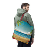 Summer Design 10 on Floral Tote Bag - Stylish Eco-Friendly Shopping Bag for Everyday Use