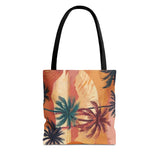 Summer Design 05 on Floral Tote Bag - Stylish Eco-Friendly Shopping Bag for Everyday Use