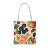 Summer Design 03 on Floral Tote Bag - Stylish Eco-Friendly Shopping Bag for Everyday Use
