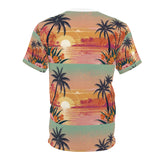 Summer Design 06 on Floral Unisex Cut & Sew Tee - Vibrant Nature Inspired Design for All Occasions