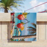 Summer Design 08 on Tropical Sunset Beach Towel - Perfect for Summer Vibes, Pool Parties & Beach Getaways
