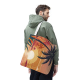 Summer Design 06 on Floral Tote Bag - Stylish Eco-Friendly Shopping Bag for Everyday Use